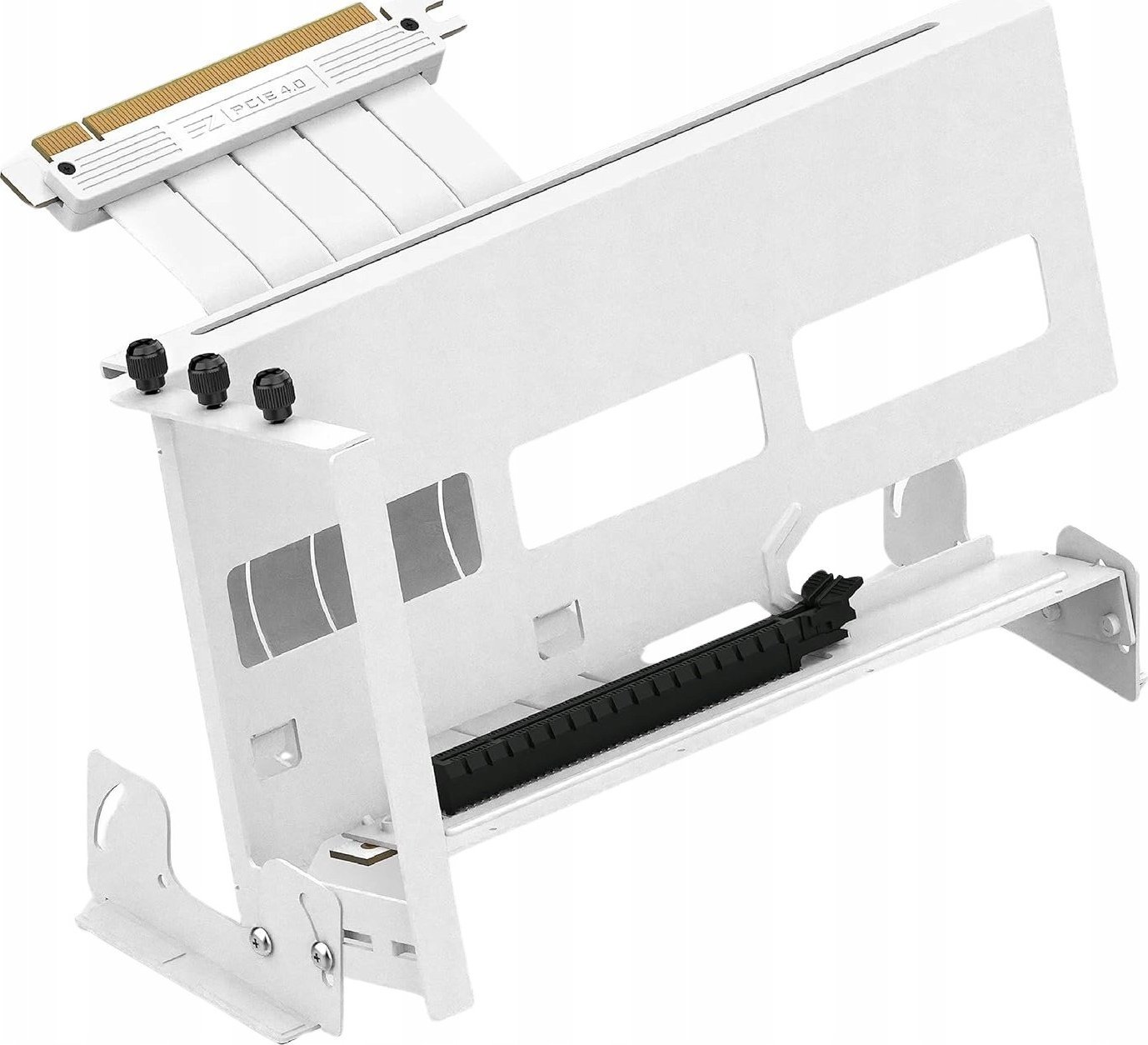 Uchwyt do karty graficznej Regulowany EZDIY-FAB Riser Biały PCIE 4.0 Vertical GPU