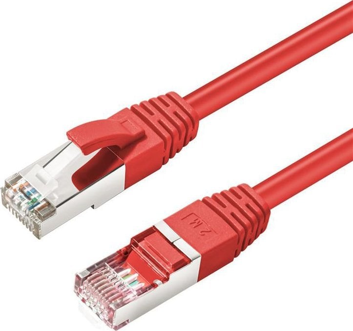 MicroConnect CAT6A S/FTP 1.5m Red LSZH
