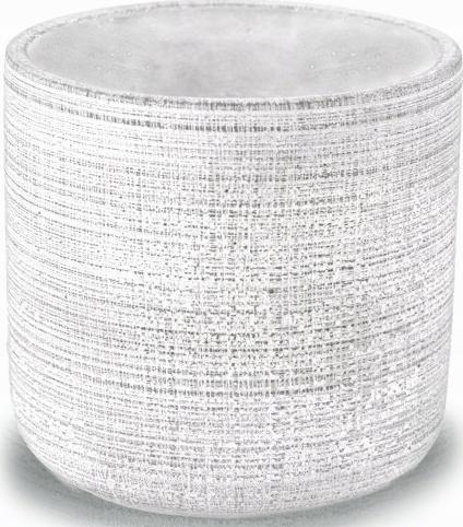 Polnix Doniczka betonowa okrągła szara na kwiaty 14 cm