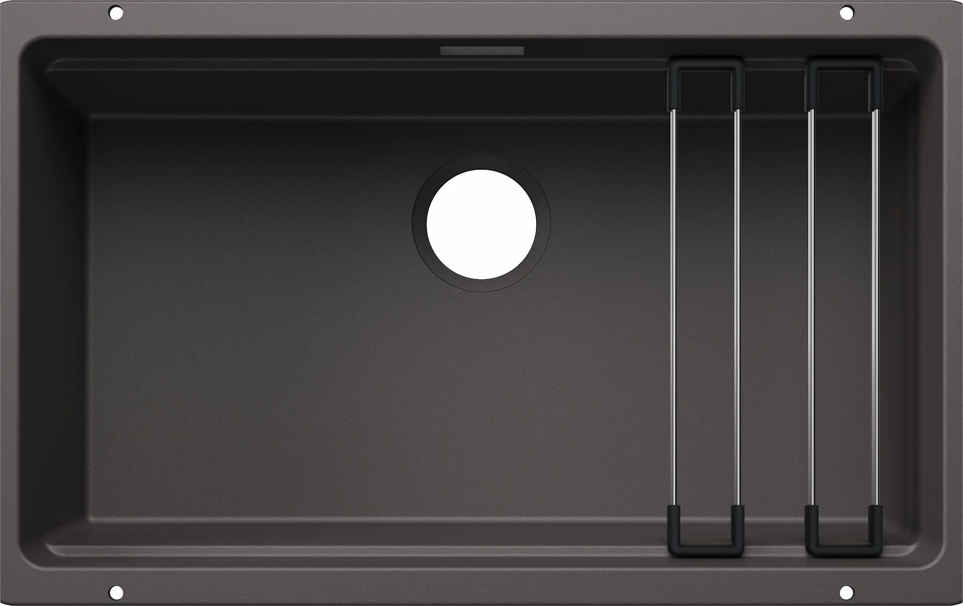 Zlewozmywak Blanco BLANCO ETAGON 700-U Silgranit szarość skały, bez armatury, szyny