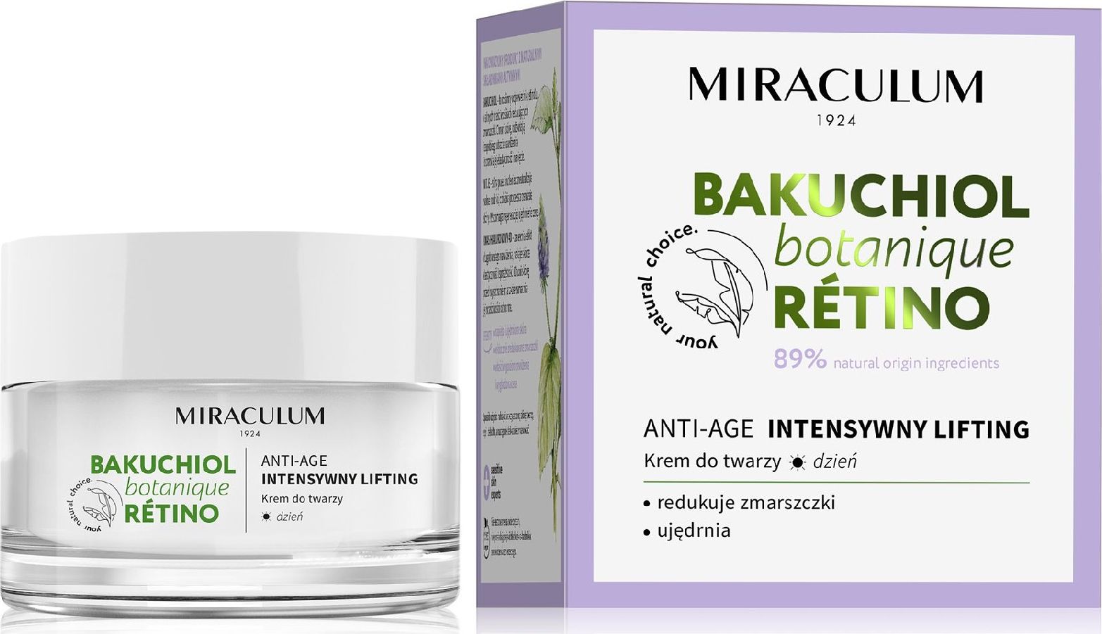 Miraculum Bakuchiol Botanique Retino Krem na dzień - intensywny lifting 50ml