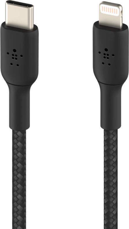 Kabel USB Belkin USB-C - Lightning 1 m Czarny (CAA004bt1MBK)