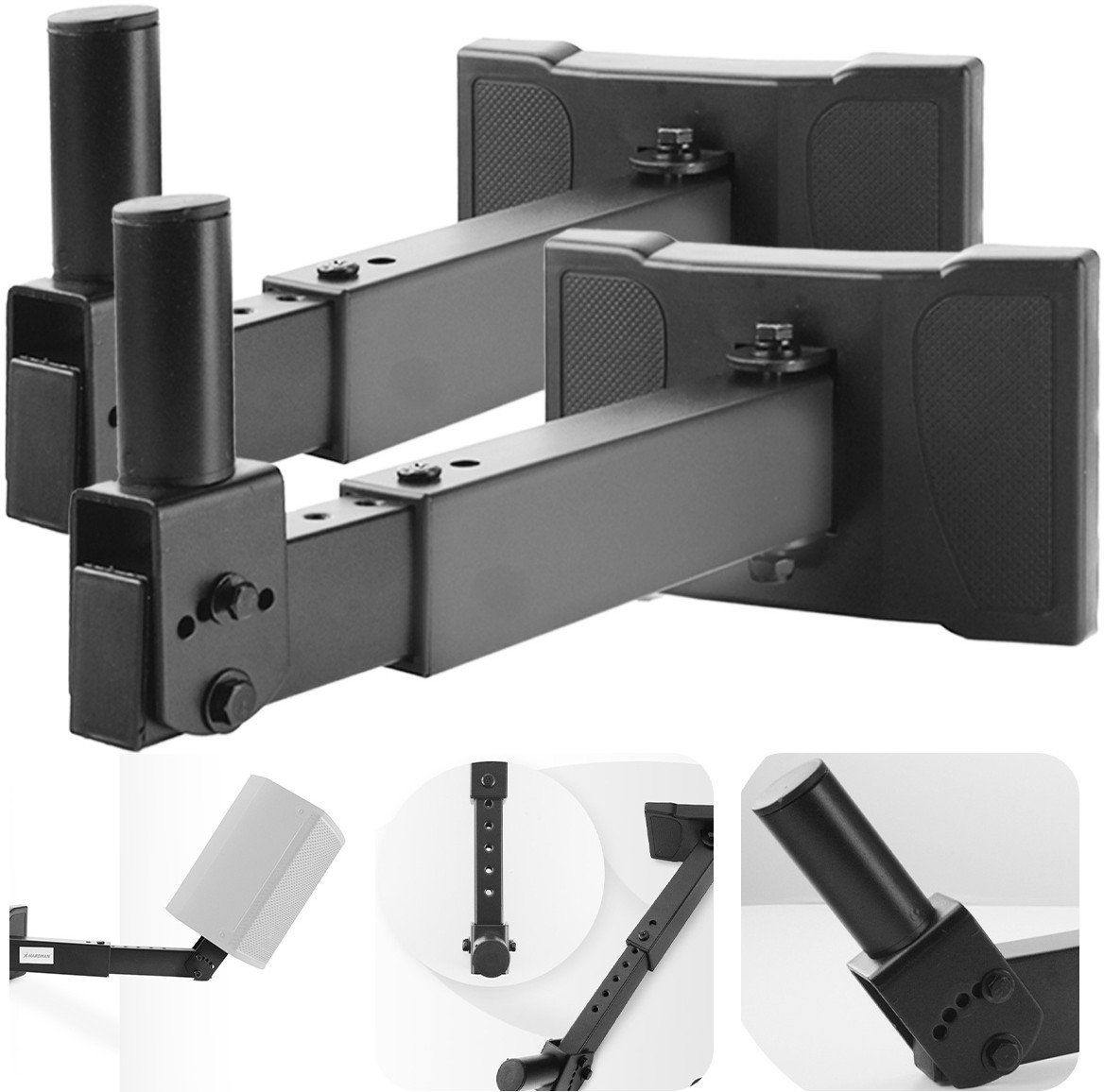 Statyw kolumnowy ścienny 2szt HWS4 Hardman one size