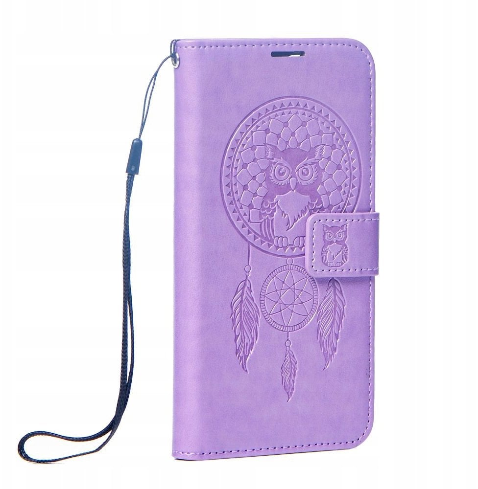 Kabura MEZZO Book do IPHONE 17 Pro Max łapacz snów fioletowy