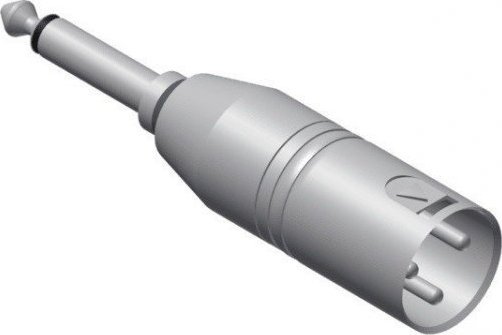 Adapter AV Procab Jack 6.3mm - XLR biały (VC126)