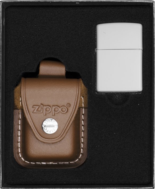 Zestaw ZIPPO Zapalniczka WHITE MATTE Prezentowy No2