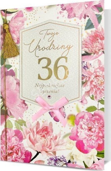 Karnet B6 Urodziny (wymienne cyfry)