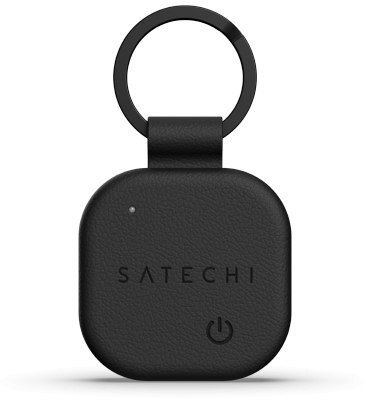 Satechi FindAll Keychain - brelok ze skóry wegańskiej z lokalizatorem kompatybilny z Apple Find My (black)