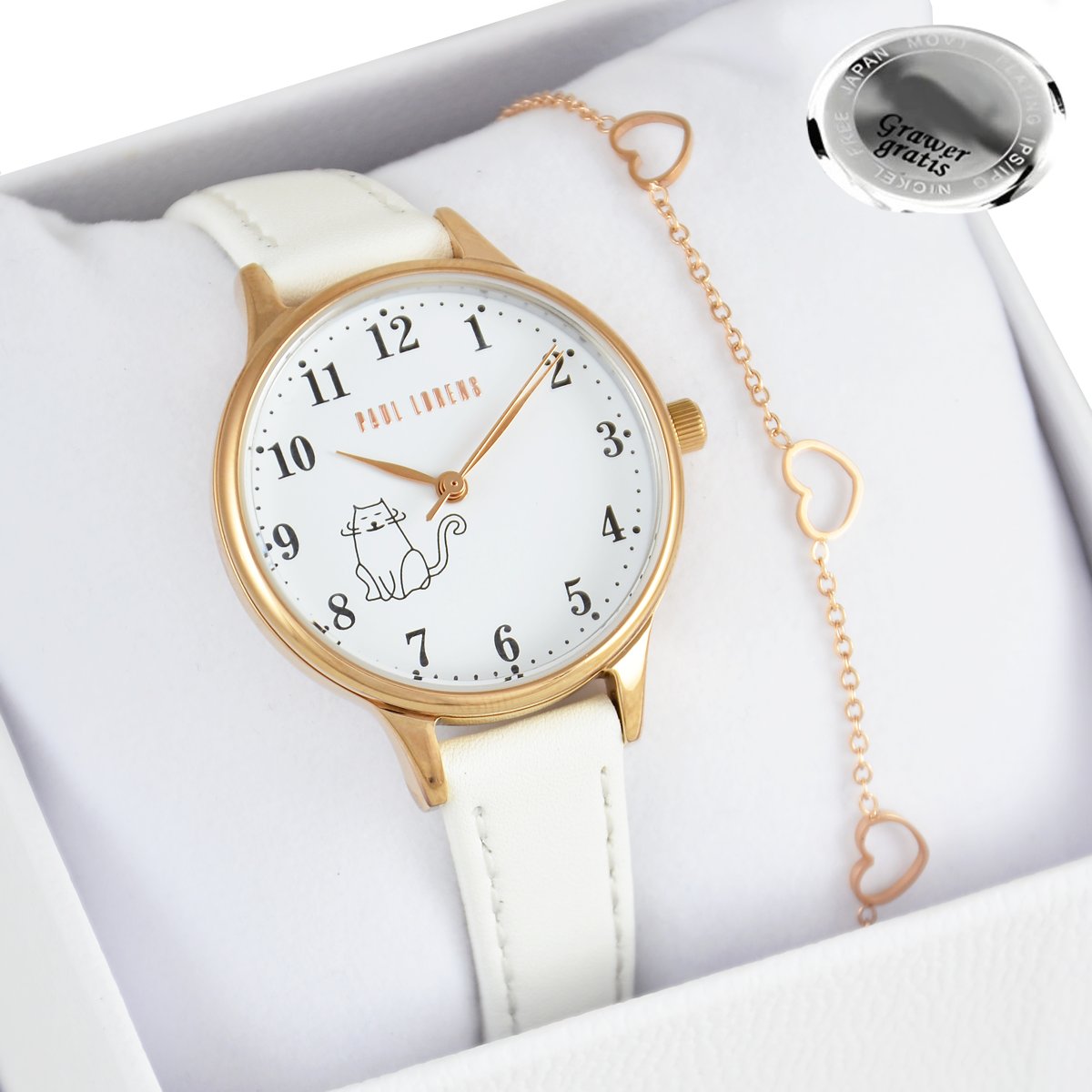 Zegarek Paul Lorens Zestaw zegarek komunijny 12491A-3C2-3 (rgbt) + bransoletka