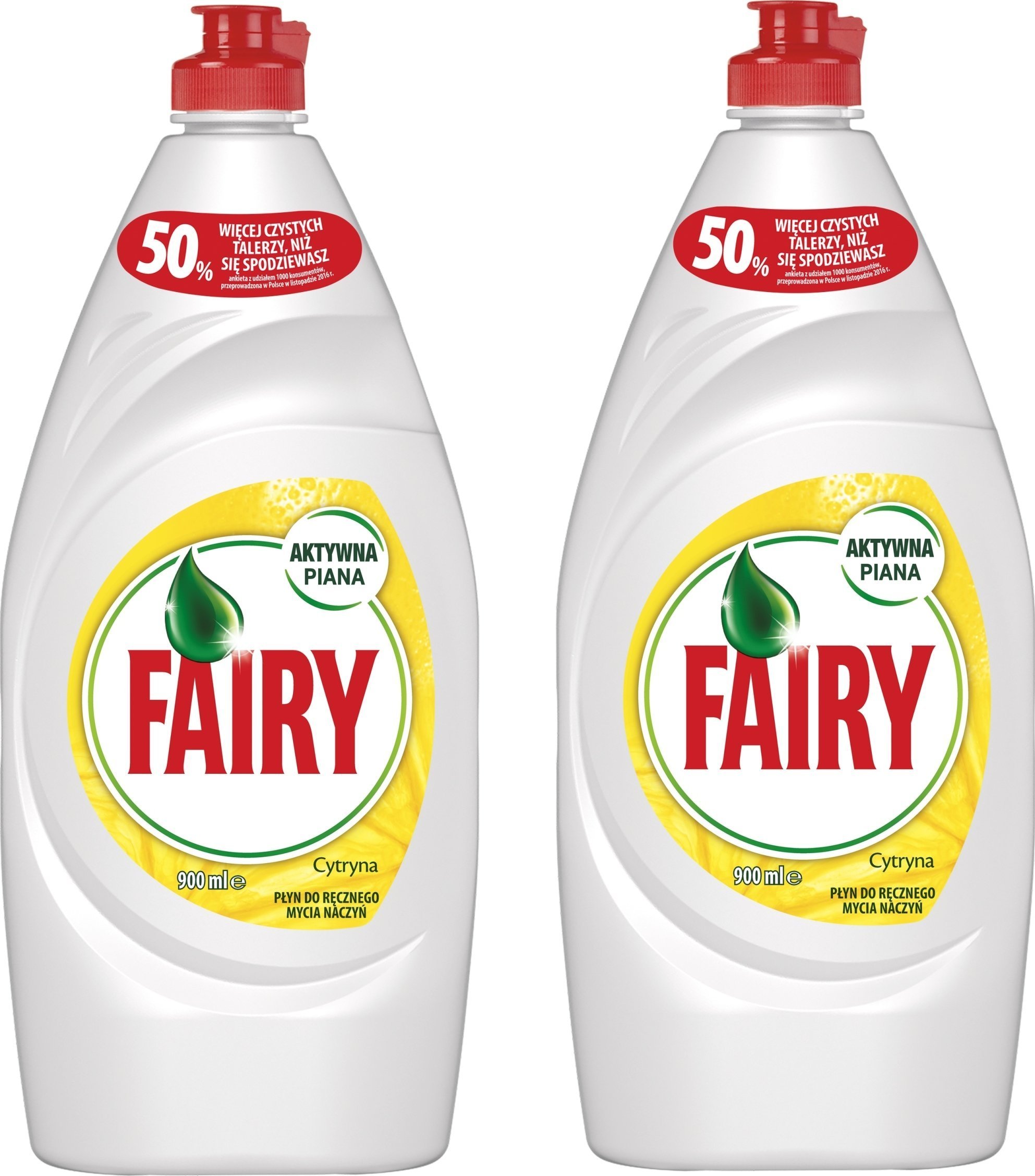 Fairy Płyn do mycia naczyń Cytryna 2x 900ml