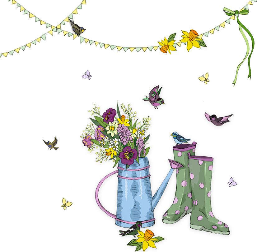 Clear Creation Karnet Swarovski kwadrat Konewka z kwiatami (CL2710)