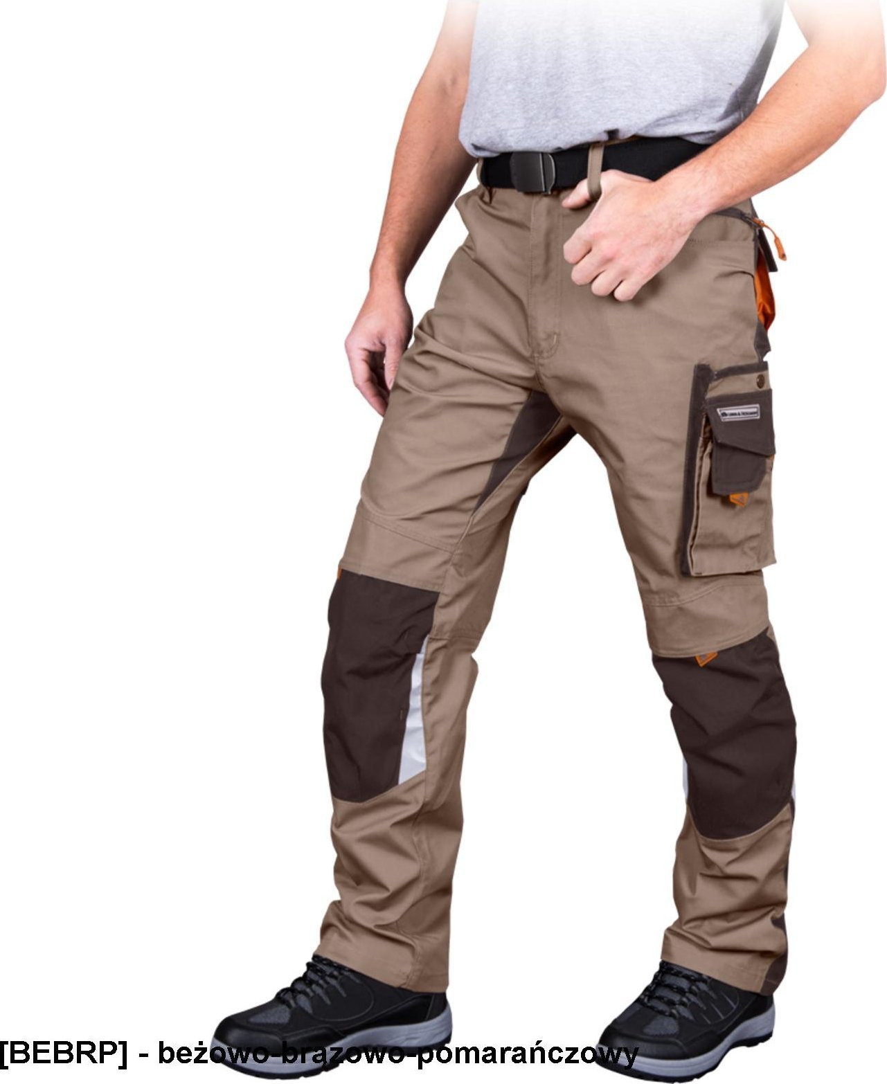 Leber&Hollman LHNAT - spodnie ochronne do pasa - beżowo-brązowo-pomarańczowy 54