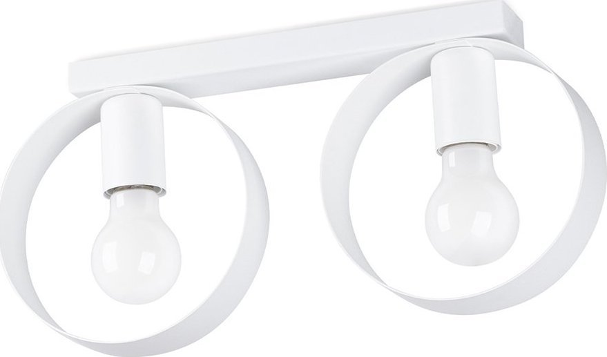 Lampa sufitowa Sollux Lighting Plafon Titran 2 Biały E27 60W Sollux Lighting
