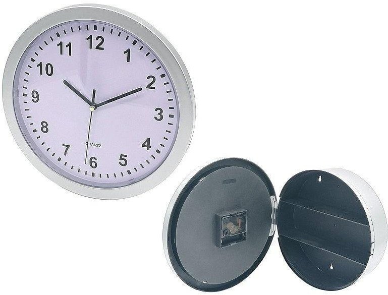 Zegar ścienny ze skrytką