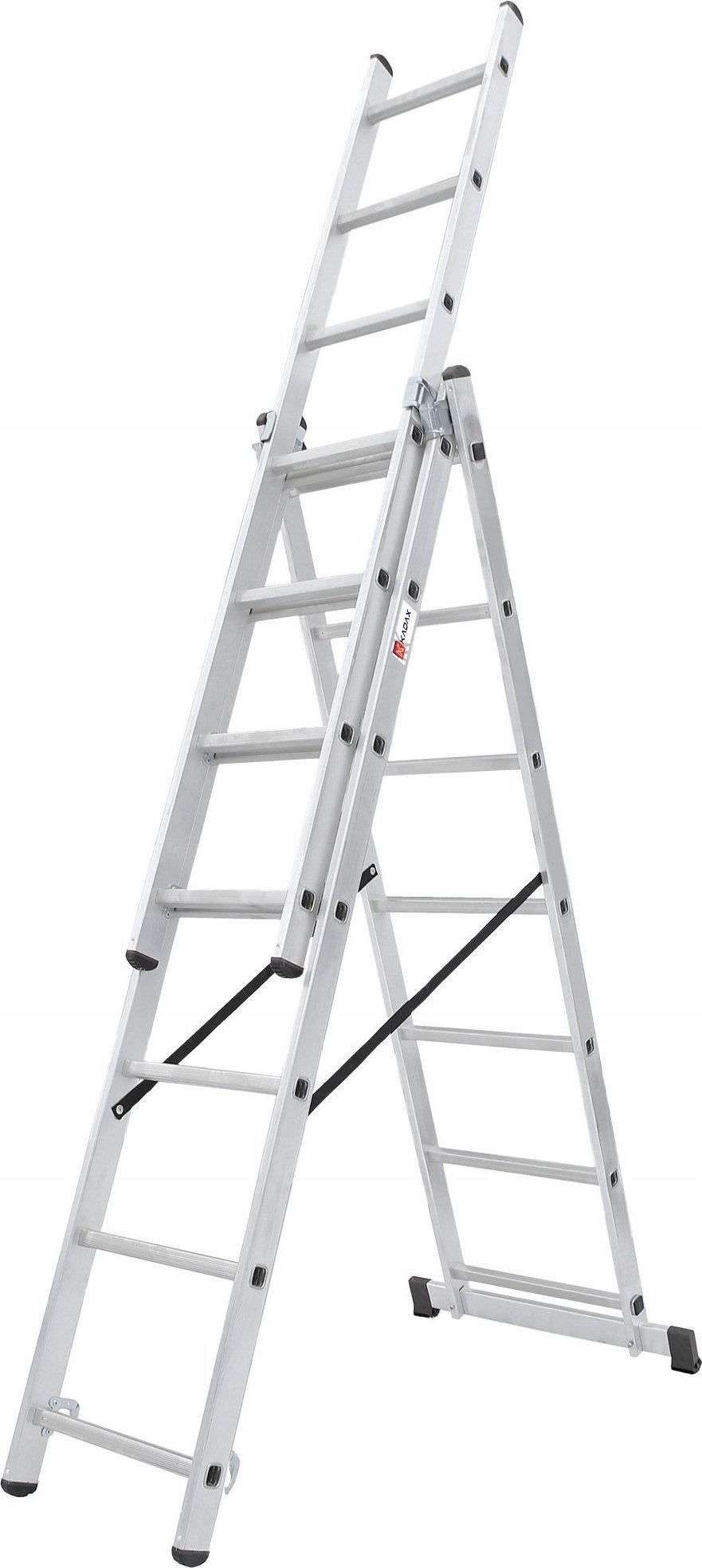 Kadax KADAX Drabina Aluminiowa 3x8 Dwustronna +Hak 150kg