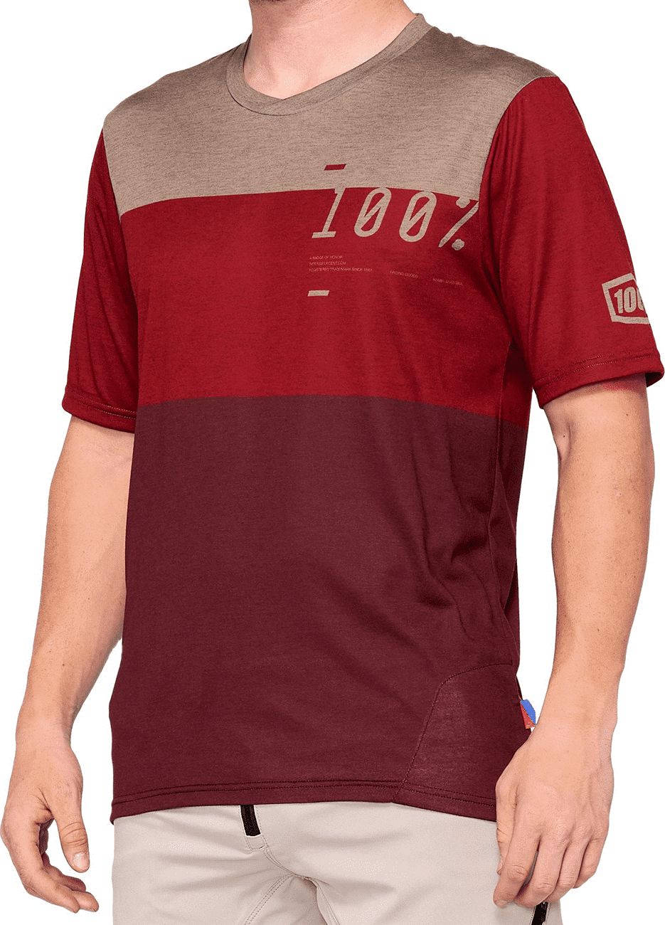 100% Koszulka męska Airmatic Jersey brick dark red r. M
