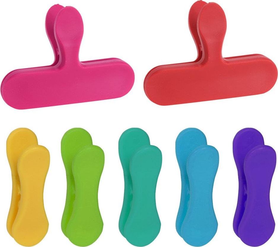 Excellent Houseware Klipsy do zamykania opakowań żywności torebek 7szt uniwersalny
