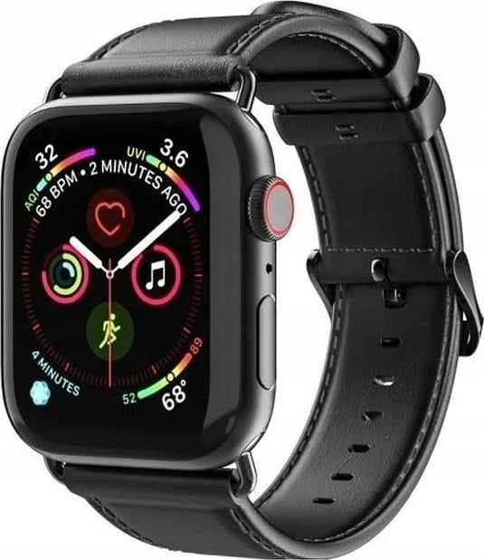 Dux Ducis DUX DUCIS pasek YA skórzany do Apple Watch 38 / 40 / 41 mm czarny