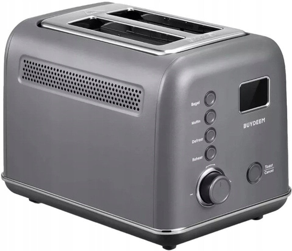 BUYDEEM 2 Slice Automatic Metal Toaster model DT730E color Ink Gray EU