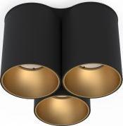 Lampa sufitowa Nowodvorski Czarna plafoniera przysufitowa Eye Tone 8092 potrójne tuby hol
