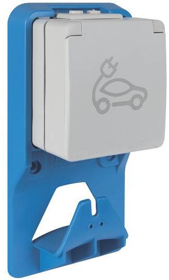 Efapel gniazdo do ładowania pojazdów elektrycznych n/t IP65 szary 81751 Schuko