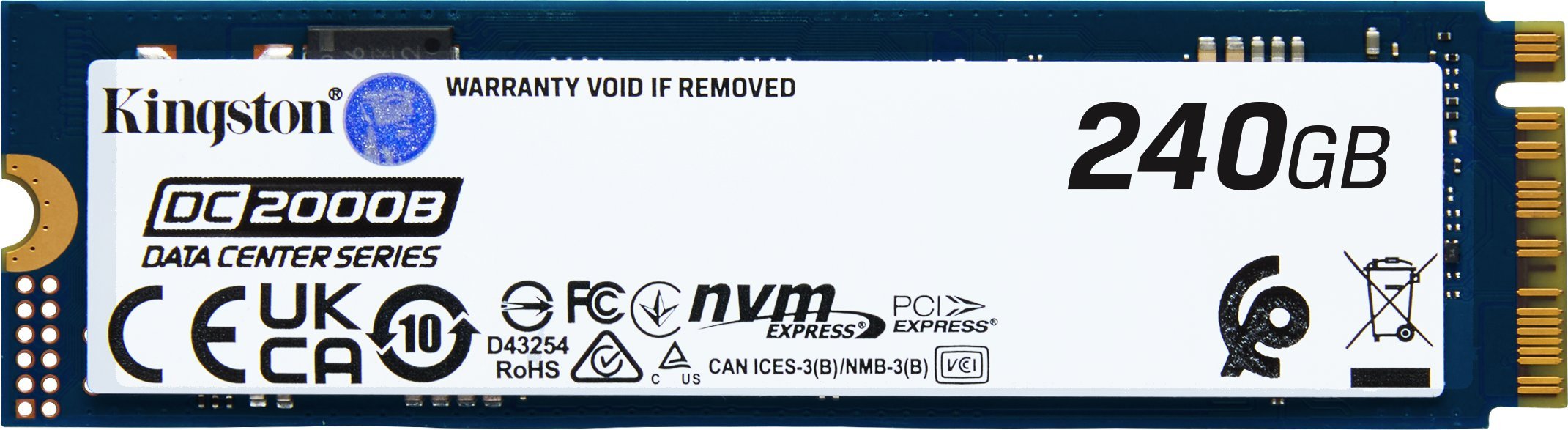 Dysk serwerowy Kingston DC2000B 240GB PCI-E x4 Gen 4 NVMe (SEDC2000BM8/240G)