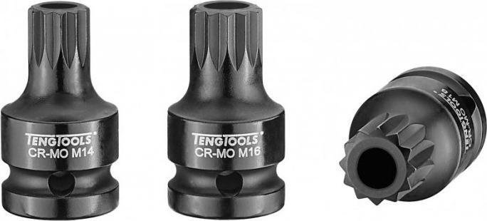 Teng Tools Nasadka trzpieniowa udarowa xZN Spline z chwytem 1/2" 14 mm Teng Tools