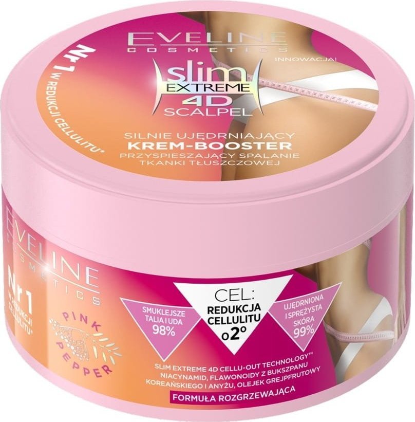Eveline Cosmetics Slim Extreme 4D Scalpel Silnie Ujędrniający Krem-Booster Spalający Tkankę Tłuszczową 200Ml