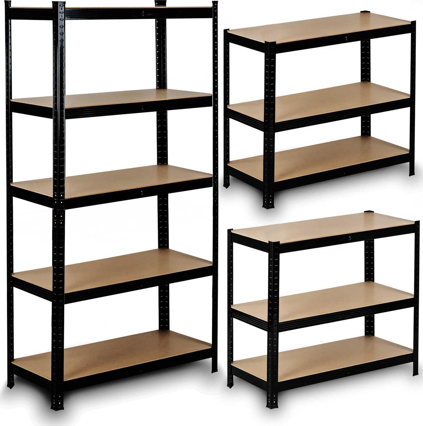 Humberg Regał metalowy magazynowy 180x90x40 cm HR-813 czarny