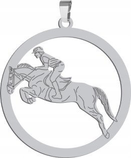 Radziszewska Jewellery Srebrna Zawieszka Jeździectwo GRAWER GRATIS