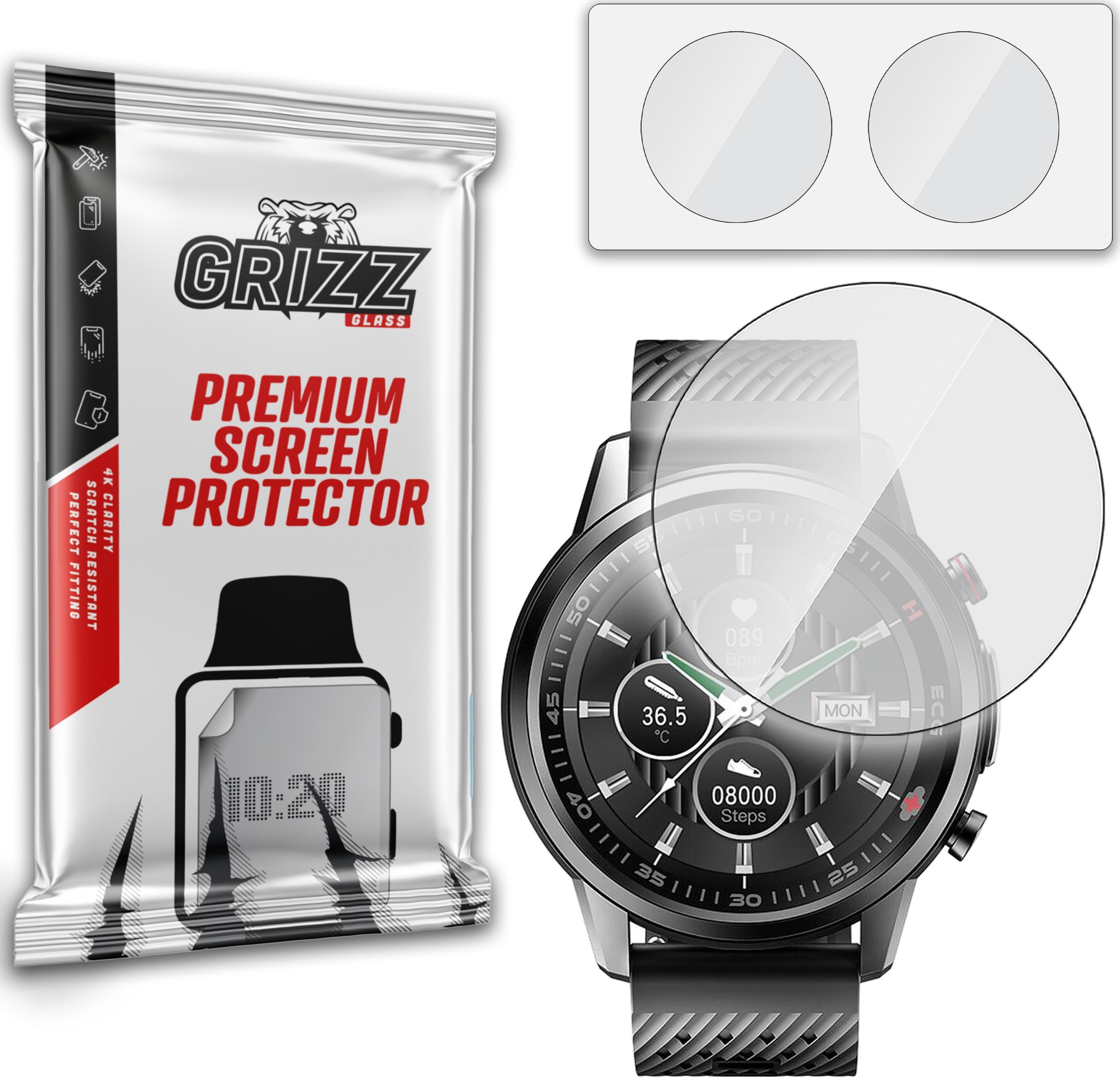 GrizzGlass Szkło hybrydowe GrizzGlass HybridGlass do Watchmark WF800