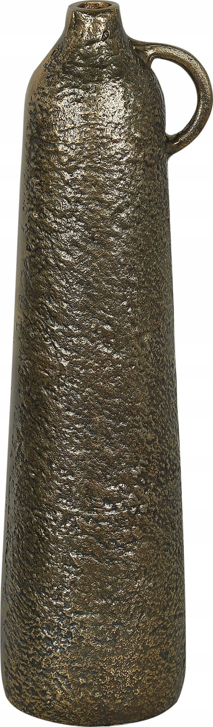 Beliani Aluminium Wazon dekoracyjny 40 cm Mosiężny Złoty SURMA