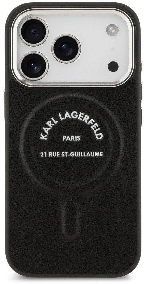 Karl Lagerfeld Karl RSG Logo MagSafe Case for iPhone 17 Pro Max Black