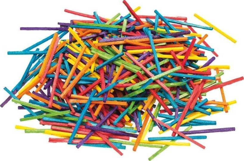 BREWIS Patyczki kreatywne zapałki kolorowe 4,2cm 500szt