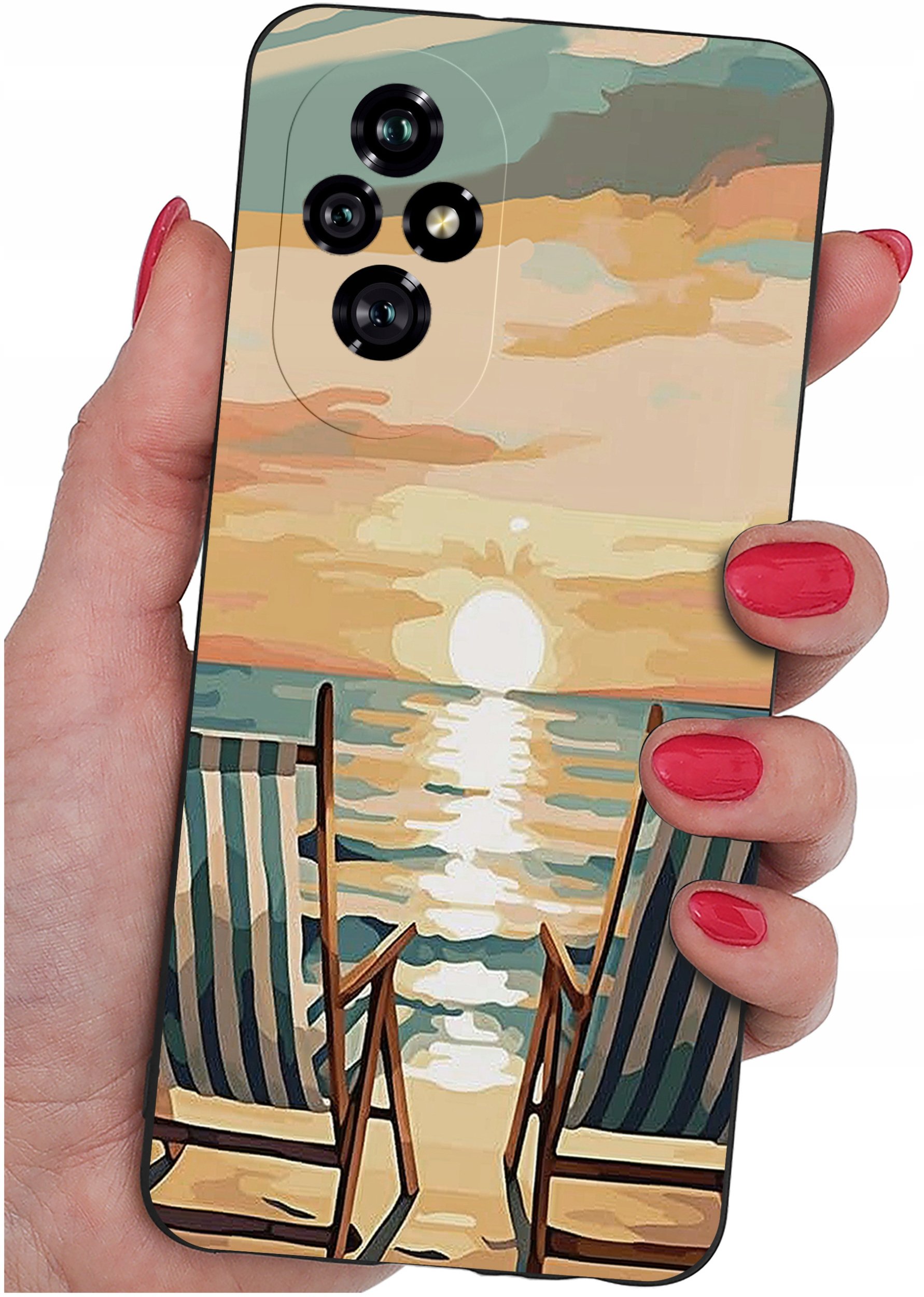 ETUI do Honor 200 5G | WZORY | SILIKONOWE MATT CASE + SZKŁO 9H