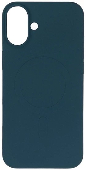 Etui Liquid Silicone Case MagSafe na iPhone 16 - ciemnoniebieskie