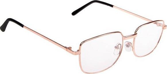 Springos Okulary św. Mikołaja metalowe ze szkłami UNIWERSALNY