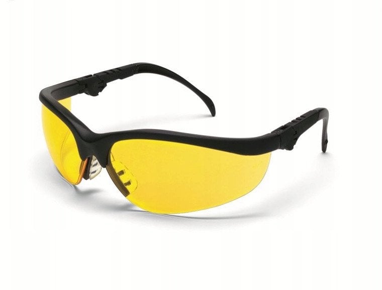 Okulary ochronne MCR Klondike Plus, żółte soczewki, czarne oprawki