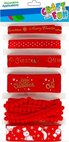 Craft with Fun OZDOBA BN WSTAZKI OZDOBNE MIX 6SZT CF CZE 12/144