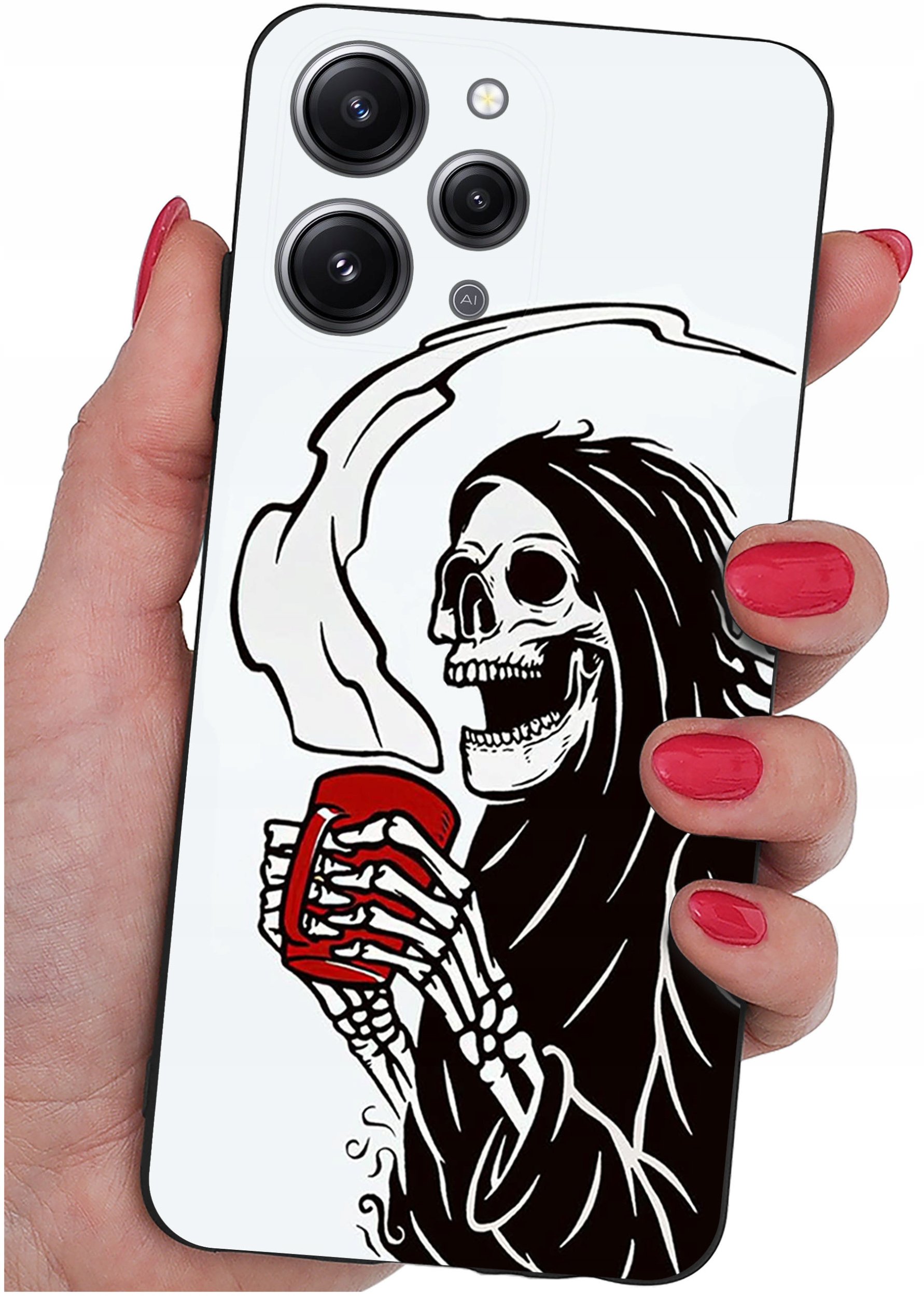 Etui do Xiaomi Redmi 12 4G WZORY |SILIKONOWE MATT CASE + SZKŁO 9H