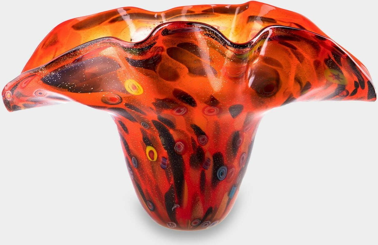 rzezbyzbrazu Wazon Szklany w Stylu Murano Lawa