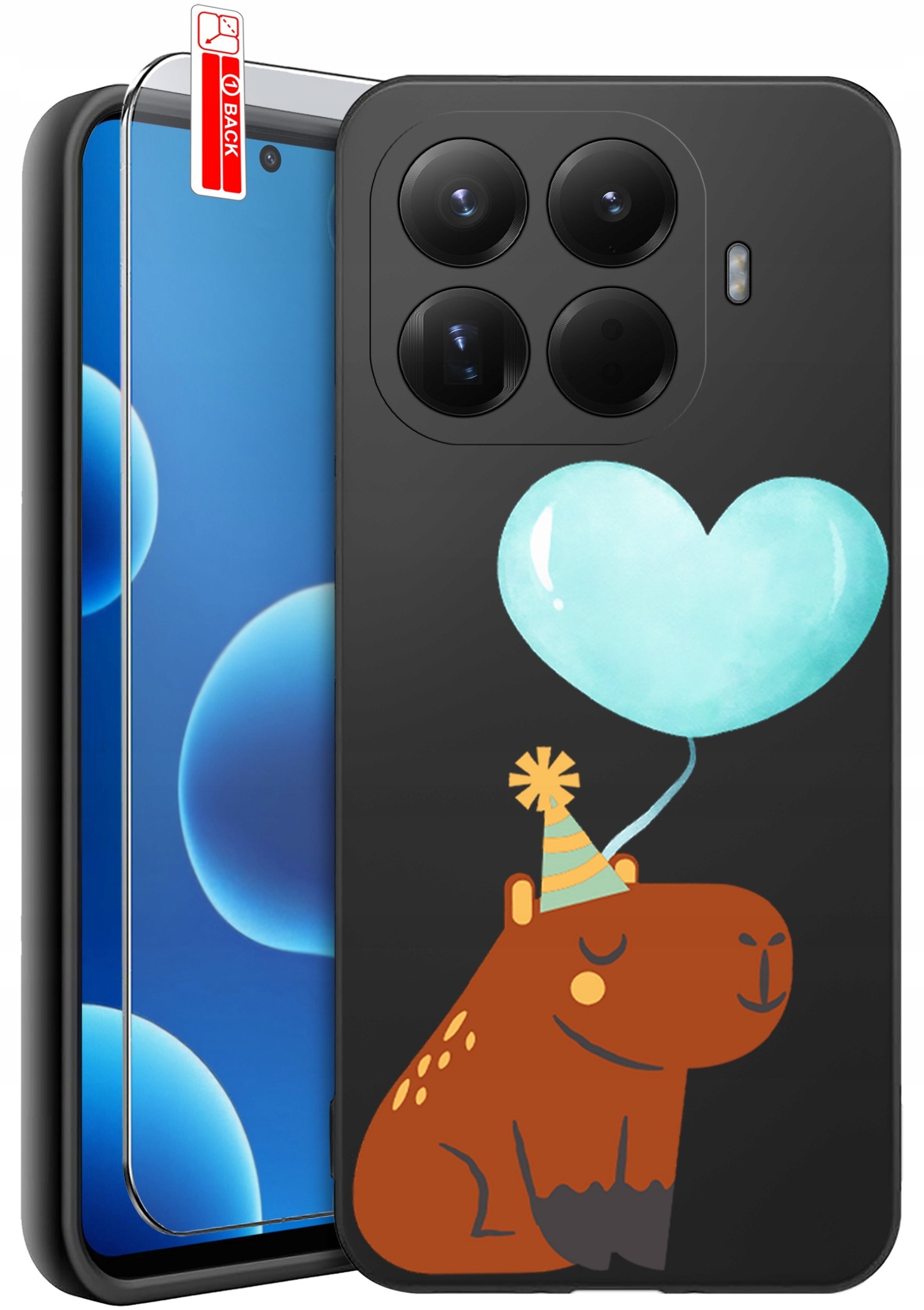 krainaGSM ETUI do Xiaomi 15T Pro 5G Słodka kapibara zwierzak świnka wzory + SZKŁO 9H