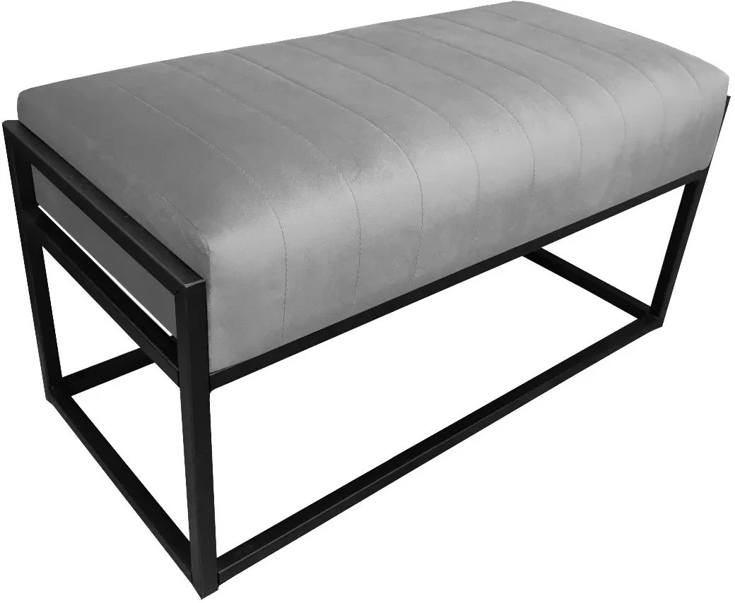 Ławka LILU MG VELVET szara ATOS