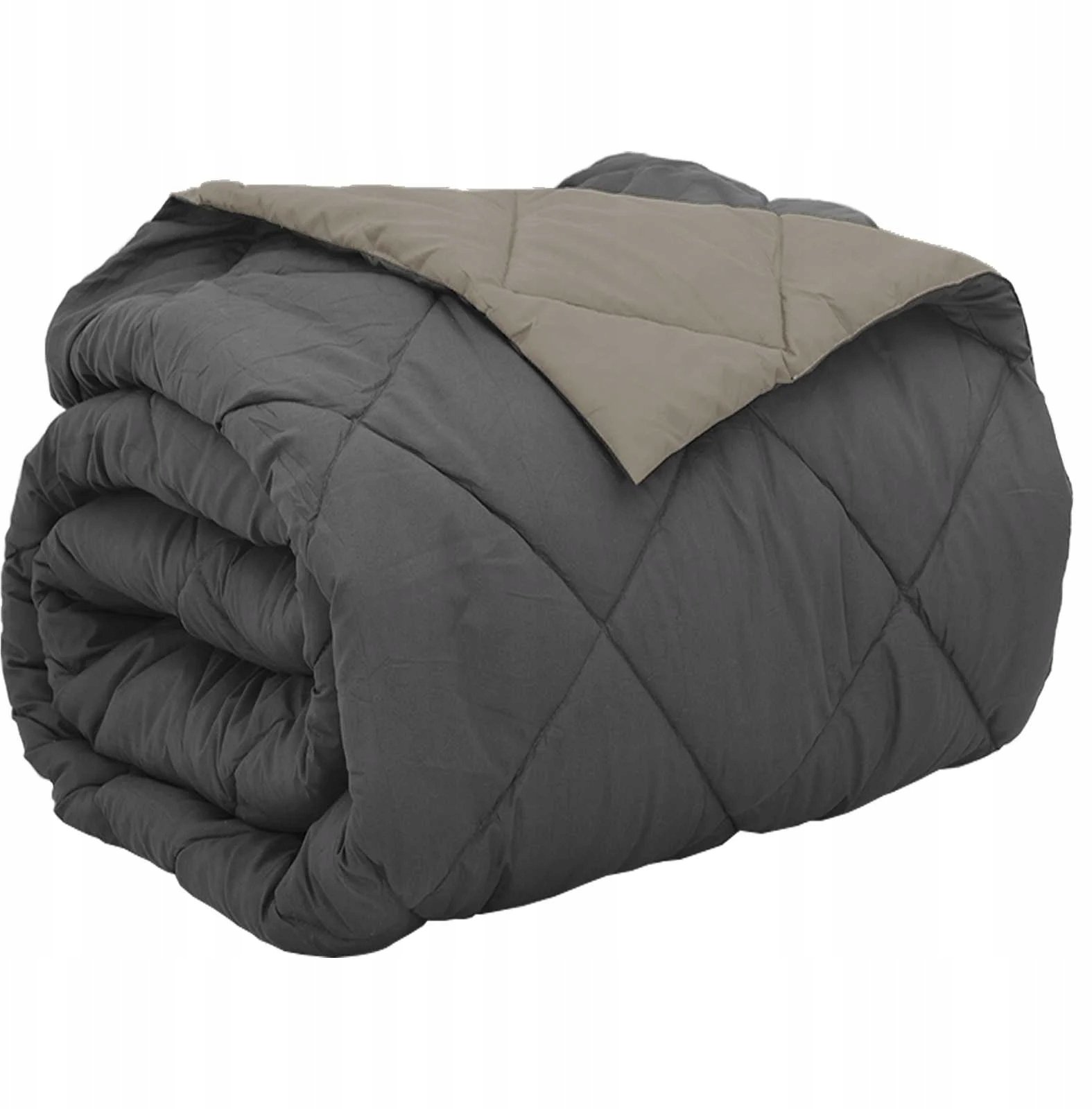 vidaXL Kołdra na cały rok Jasnoszary i antracytowy 200 x 200 cm