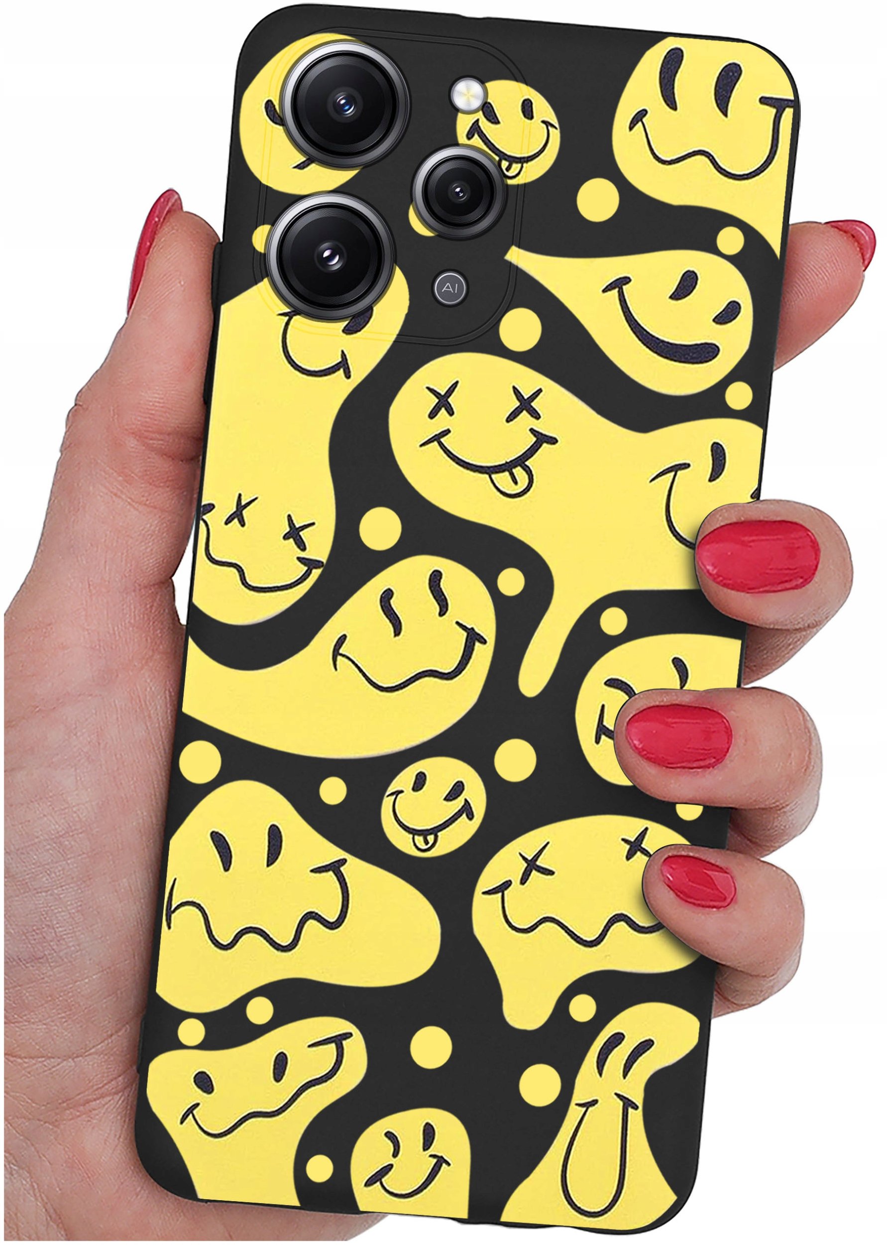 Etui do Xiaomi Redmi 12 4G WZORY |SILIKONOWE MATT CASE + SZKŁO 9H