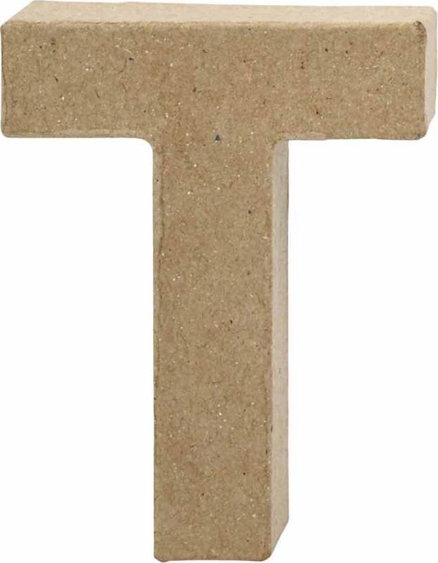 Creativ Company Litera T z papier-mache H: 10 cm