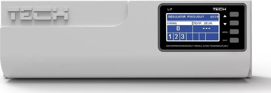 Tech Listwa montażowa L-7e przewodowa do obsługi zaworów termostatycznych (8 sekcji) biała