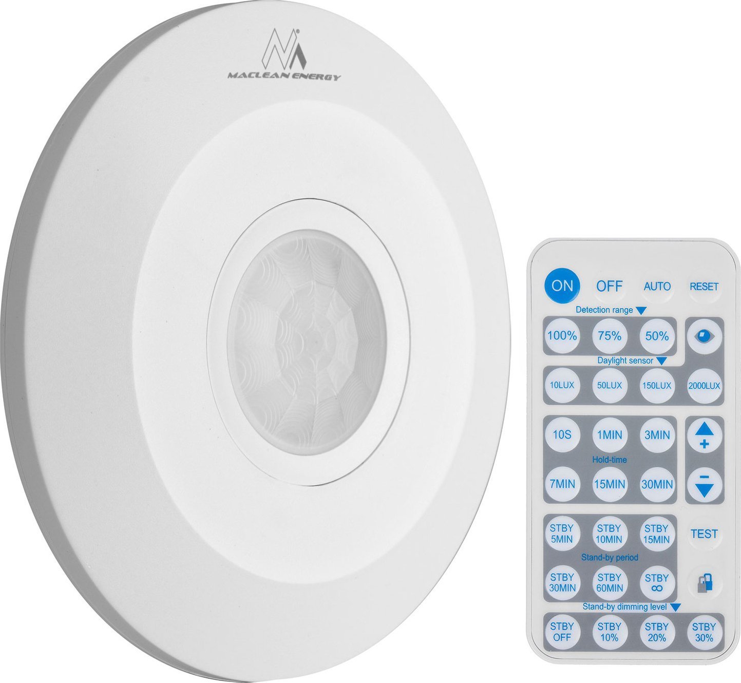 Maclean Czujnik ruchu PIR Maclean MCE467 na podczerwień, z pilotem, max.2000W