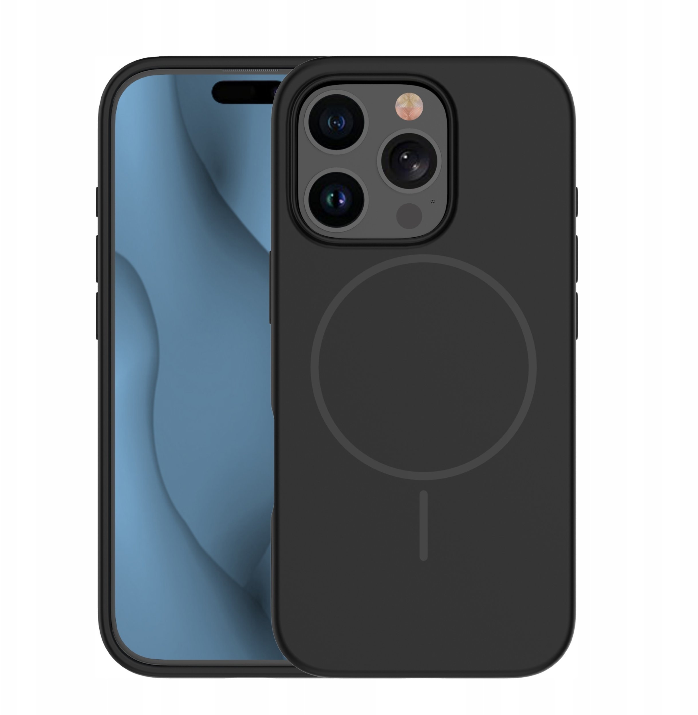 Nakładka Silicone Thin Magsafe case do iPhone 17 Pro czarny