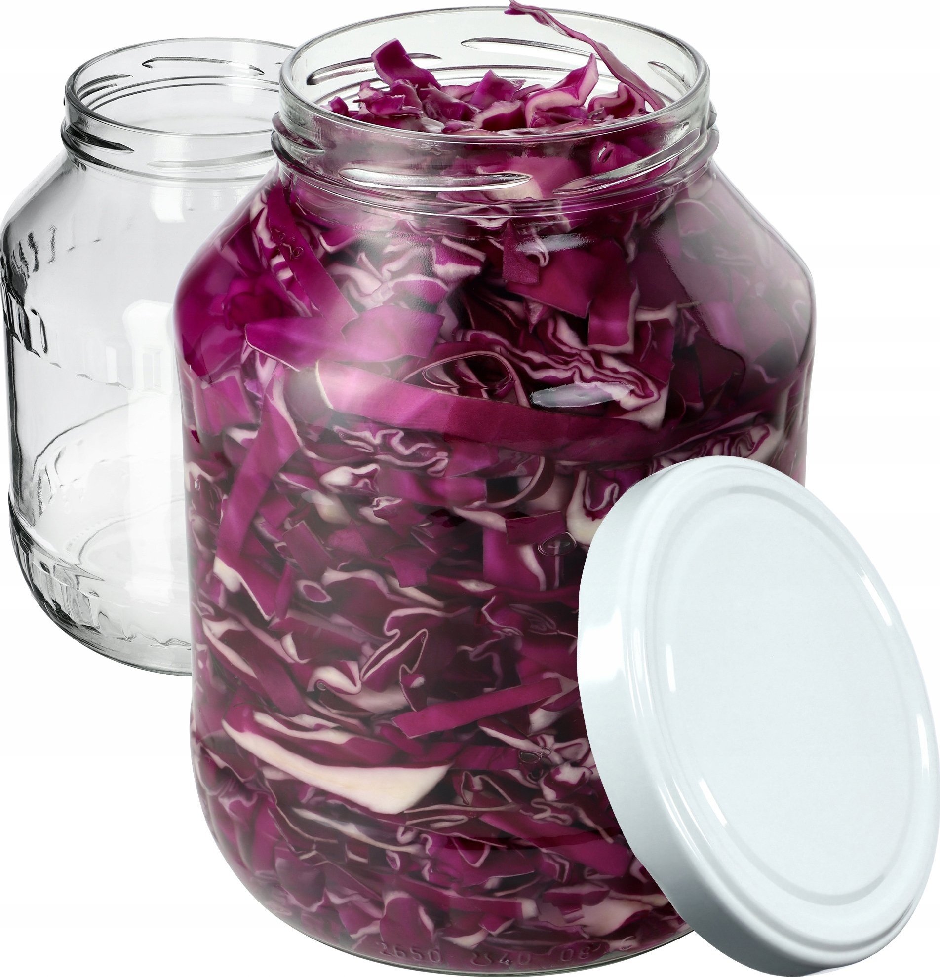 Kadax 2x Słoik Słój 2,5L + Zakrętka Na Nalewki Ogórki